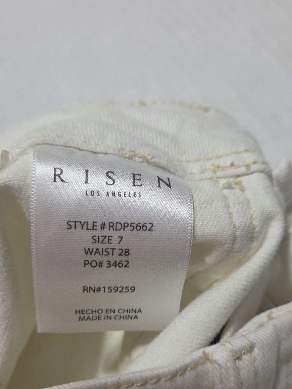Cream Wide-Leg Jeans with Utility Front Pockets - Picture 7 of 9